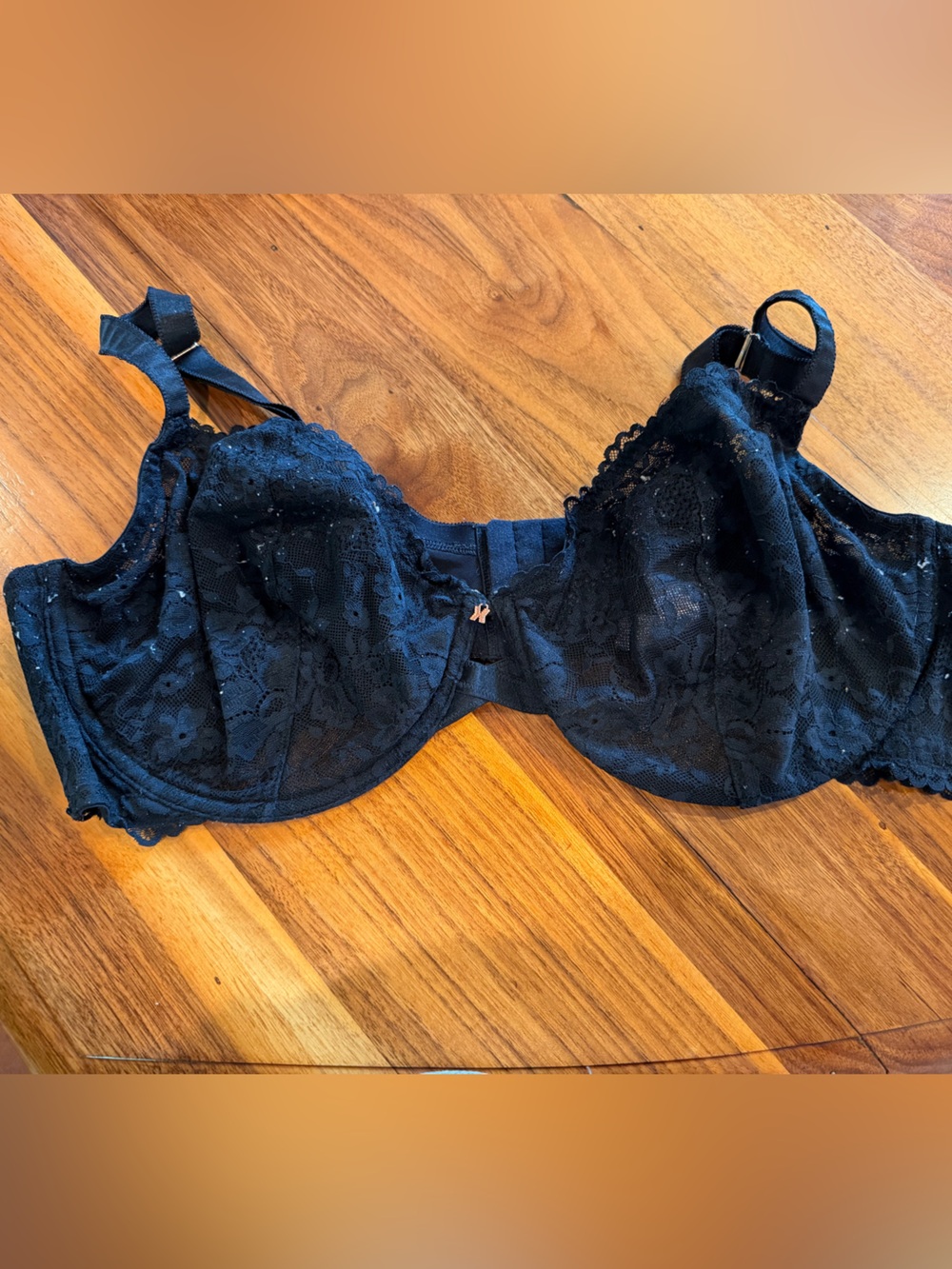 Savage X Fenty Black Lace Underwire Bra - Chic Support size 42ddd
